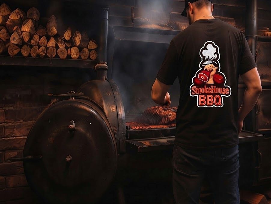 Шеф-кухар готує BBQ на смокері